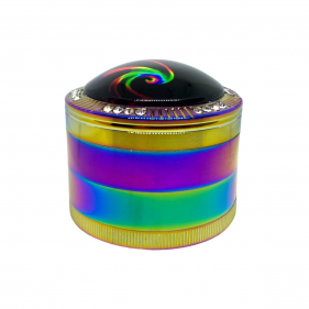 'Psychedelic' Aluminium Grinder 4-teilig Regenbogen
