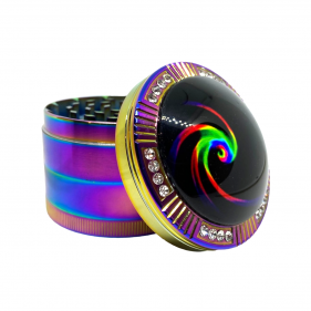 'Psychedelic' Aluminium Grinder 4-teilig Regenbogen