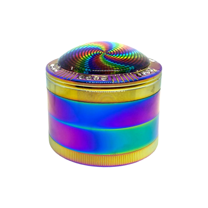 'Psychedelic' Aluminium Grinder 4-teilig Regenbogen