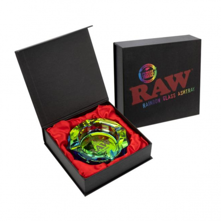 RAW Aschenbecher aus Kristallglas Rainbow