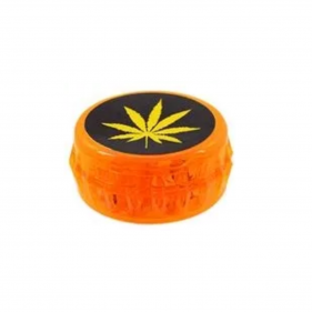 'Kronkorken Leaf Maria' Acryl Grinder 3-teilig Orange