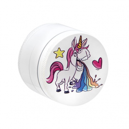 'Puking Unicorn' Aluminium Grinder 4- teilig