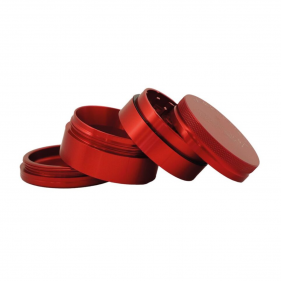 RAW x HammerCraft Aluminium Grinder 4-teilig Rot
