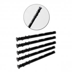 'Snow' Ziehröhrchen aus Glas mit Noppen