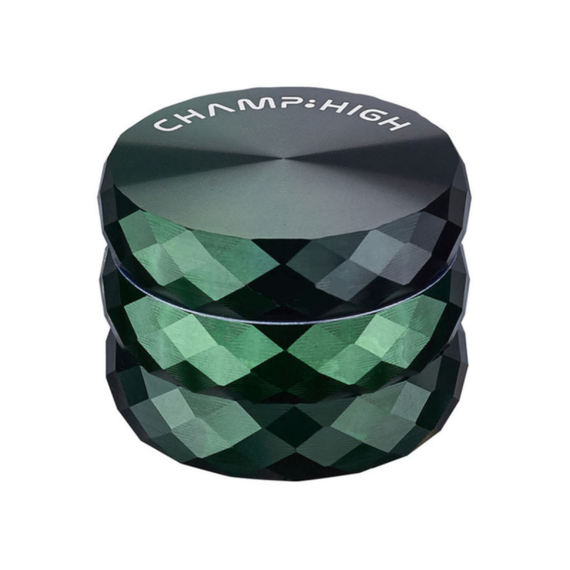 Champ High 'Colour Duo' Aluminium Grinder 4-teilig Schwarz-Grün