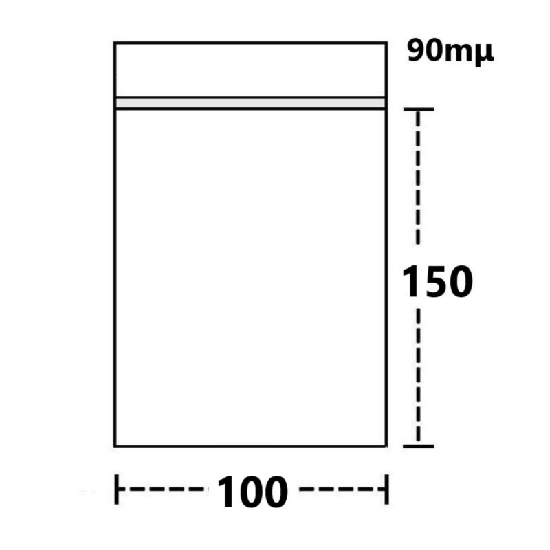 Zip-Beutel 150x100mm
