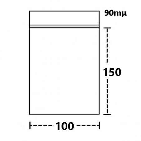 Zip-Beutel 150x100mm