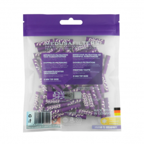 Medusa Violett Aktivkohlefilter 6mm 100 Stk.