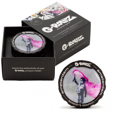 G-Rollz 'Banksy's Torch Boy' Aluminium Grinder 4-teilig