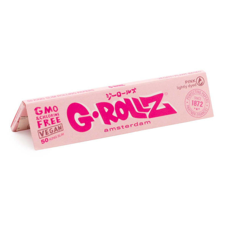 G-Rollz Lightly Dyed Pink King Size Slim Longpapers