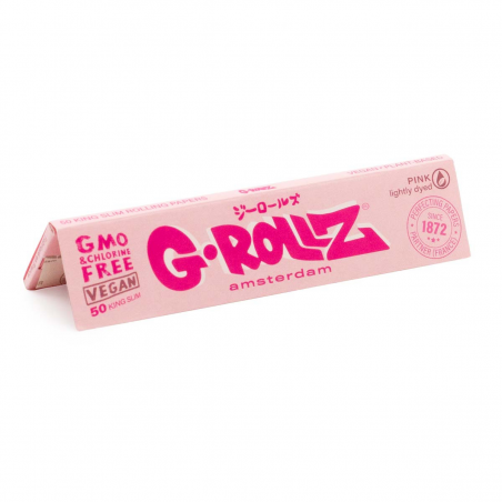 G-Rollz Lightly Dyed Pink King Size Slim Longpapers