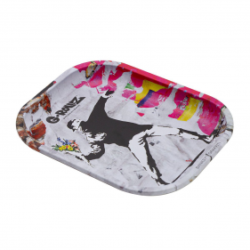 G-Rollz 'Banksy's Flower Thrower Alt' Tablett Rolling Tray S