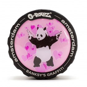 G-Rollz 'Banksy's Panda Gunnin' Aluminium Grinder 4-teilig