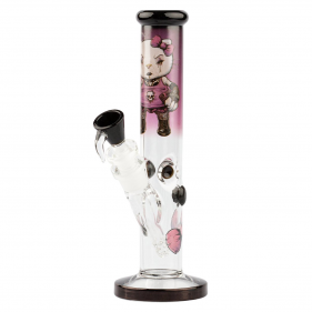 Grace Glass 'Angry Cat' Borosilikatglas Bong Zylinder