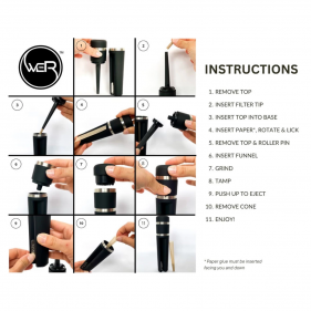 weR 'Herby Roller' All-in-One Drehmaschine und Grinder Schwarz