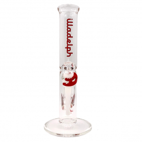 Illadelph 'Red Mini Straight' Borosilikatglas Bong