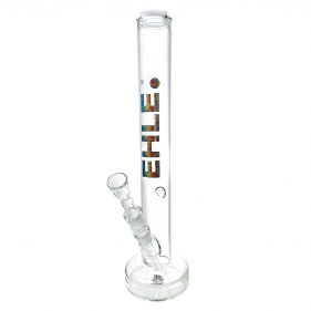 EHLE 'Hohlfuß Psychedelic' Borosilikatglas Bong 45cm
