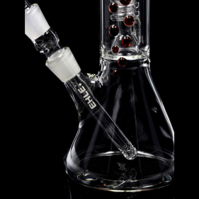 EHLE 'Helix-Lab-Edition Rot' Borosilikatglas Bong