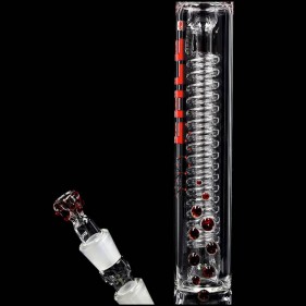 EHLE 'Helix-Lab-Edition Rot' Borosilikatglas Bong