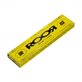 RooR Rice King Size Slim Longpapers mit CBD + Tips