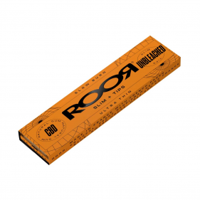 RooR Unbleached King Size Slim Longpapers mit CBD + Tips