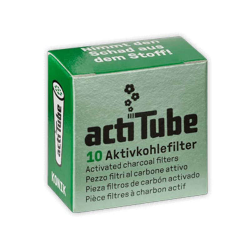 actiTube KONIK Konische Aktivkohlefilter 6mm 10 Stk.
