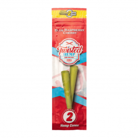 Twisted Hemp Blue Raspberry Cherry Hemp Cones 2 Stk.