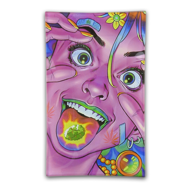 JJ Bruchsicheres Rolling Tray aus Glas