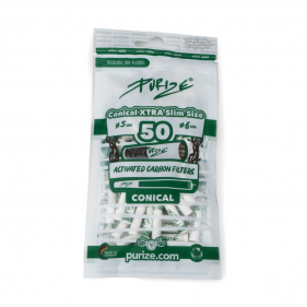 PURIZE XTRA Slim Conical Aktivkohlefilter 5-6mm 50 Stk.