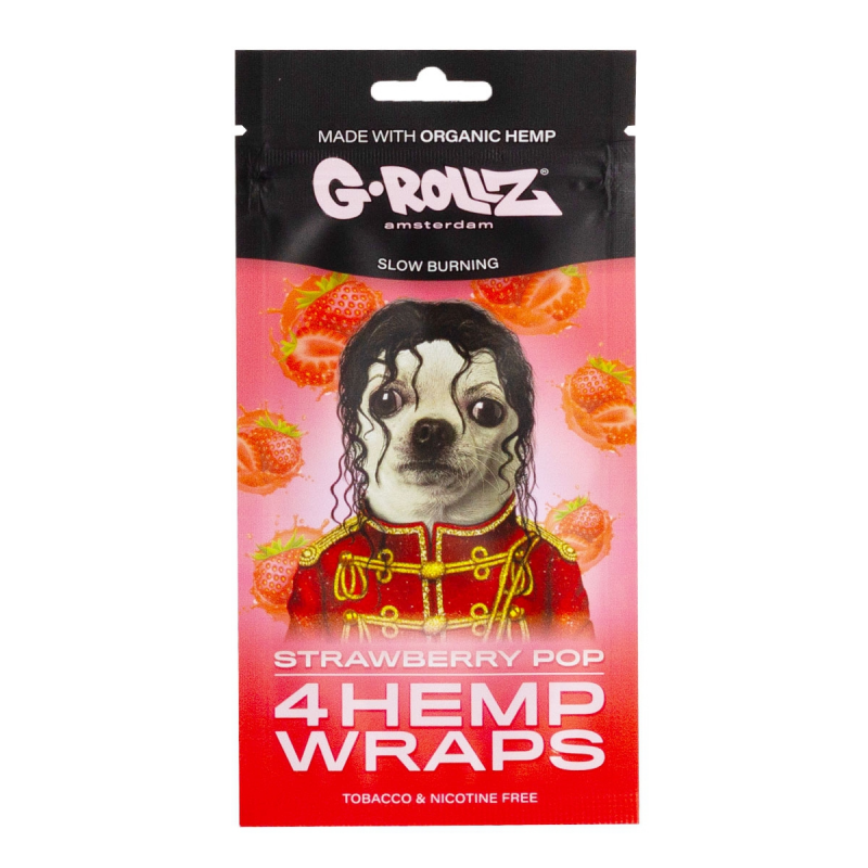 G-Rollz Strawberry Pop Hemp Wraps 4 Stk.