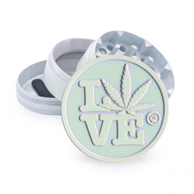 Fire-Flow '420 Love' Aluminium Grinder 4-teilig Icy Pearl
