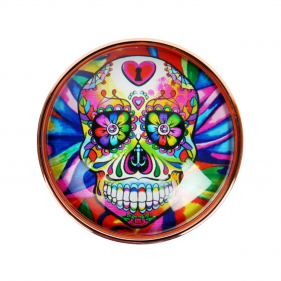 'Skull' Aluminium Grinder in Roségold 4-teilig