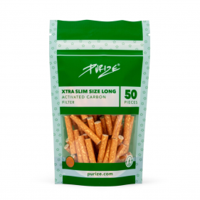 PURIZE XTRA Long Size Spion Aktivkohlefilter 6mm 50 Stk.