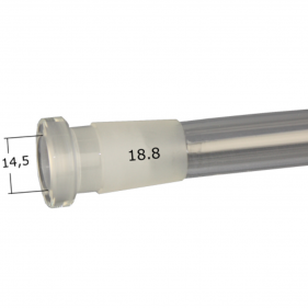 BBB Glas Chillum Kupplung mit Schlitzdiffusor 150mm NS19/14
