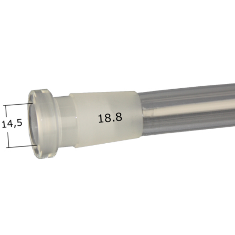 BBB Glas Chillum Kupplung mit Schlitzdiffusor 150mm NS19/14