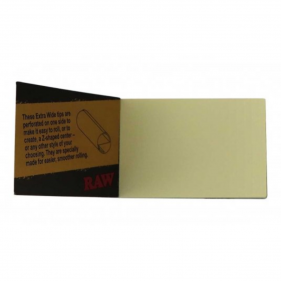 RAW Black Xtra Wide Filter Tips Booklet