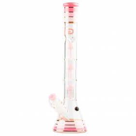 Grace Glass 'Golden Line Pink Beaker' Borosilikatglas Bong