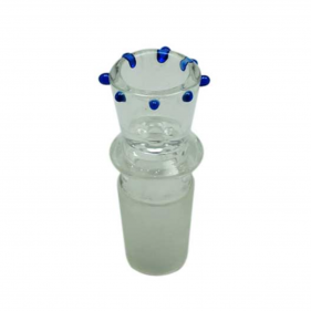 Glas Steckkopf Flutsch mit Noppen NS19