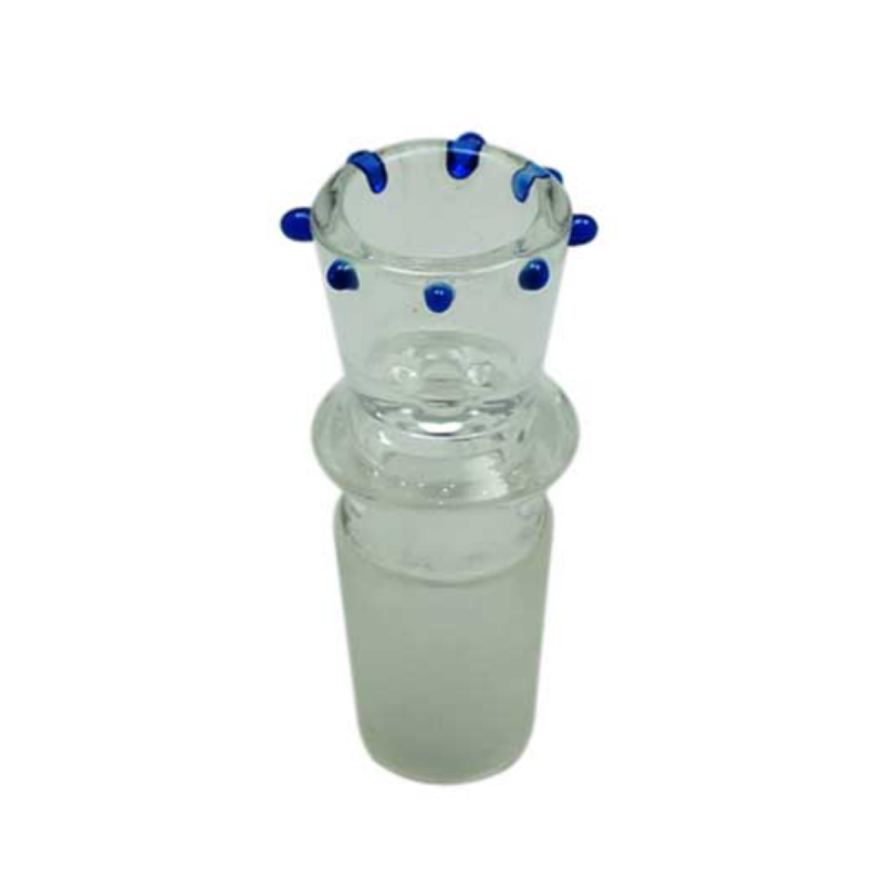 Glas Steckkopf Flutsch mit Noppen NS19