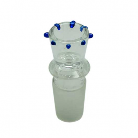 Glas Steckkopf Flutsch mit Noppen NS19