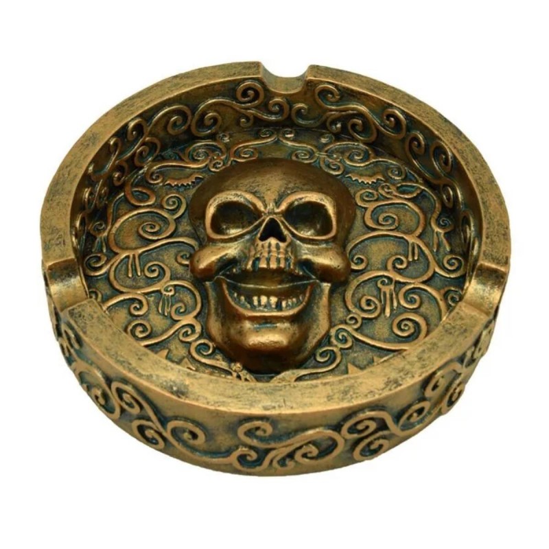 'Goldener Totenkopf' Aschenbecher