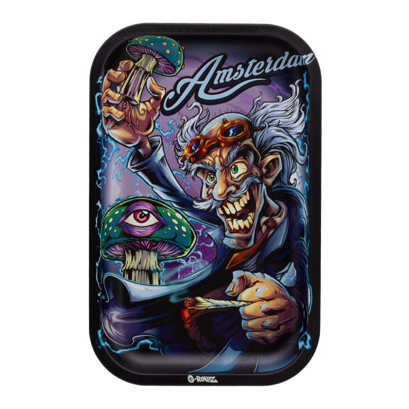 G-Rollz 'Amsterdam Mad Scientist' Tablett Rolling Tray M