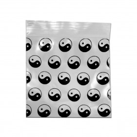 Zip-Beutel mit YinYang-Aufdruck 50x50mm