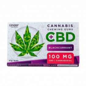 EUPHORIA CBD Kaugummis Johannisbeere 100mg
