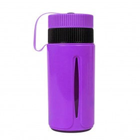 Trinkflaschen-Bong Acrylbong für Unterwegs Lila