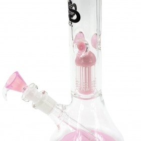 Grace Glass 'Pink Tree-Arm Percolator' Borosilikatglas Bong