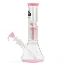 Grace Glass 'Pink Tree-Arm Percolator' Borosilikatglas Bong