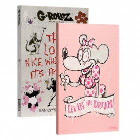 G-Rollz 'Banksy's Livin' the Dream' Leinwand 32x45cm