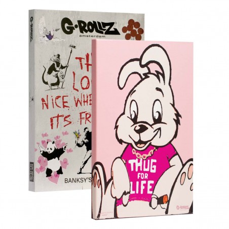 G-Rollz 'Banksy's Thug for Life' Leinwand 32x45cm
