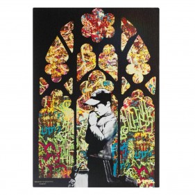 G-Rollz 'Banksy's Church of Graffiti' Leinwand 32x45cm